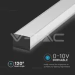 V-TAC VT-21383 LED Линейно   SAMSUNG Чип 40W Висящо Бяло Тяло 4000К 1200x50x65mm