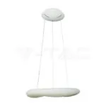V-TAC VT-213959 38W Пендел/Плафон Кръг 3 Цветен D:600*H:2000 Димиращ Бял
