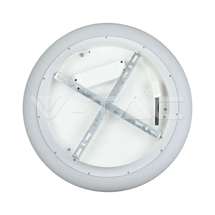 V-TAC VT-213969 80W Пендел/Плафон Кръг 3 Цветен D:750*H:120 Димиращ Бял