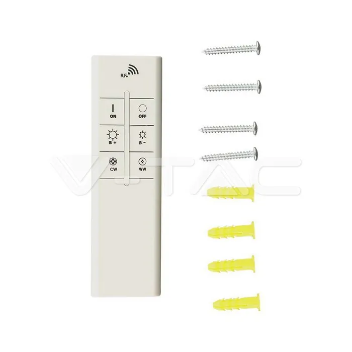 V-TAC VT-213969 80W Пендел/Плафон Кръг 3 Цветен D:750*H:120 Димиращ Бял