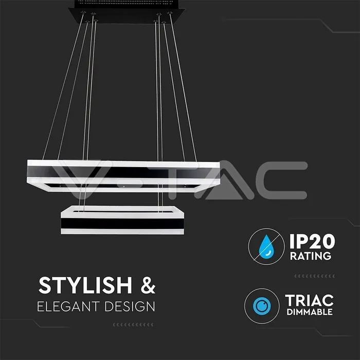 V-TAC VT-213987 113W Полилей Димиращ Черен 3000К