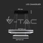 V-TAC VT-213987 113W Полилей Димиращ Черен 3000К