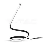 V-TAC VT-2140311 12W LED Настолна Лампа Извита Кабел - Ключ 3000К Черна