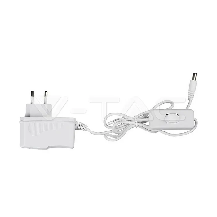 V-TAC VT-2140311 12W LED Настолна Лампа Извита Кабел - Ключ 3000К Черна