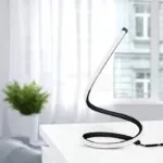 V-TAC VT-2140311 12W LED Настолна Лампа Извита Кабел - Ключ 3000К Черна