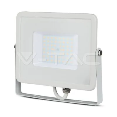V-TAC VT-21411 50W LED Прожектор SAMSUNG Чип SMD G2 Бяло Тяло 6400К