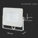 V-TAC VT-21410 50W LED Прожектор SAMSUNG Чип SMD G2 Бяло Тяло 4000К