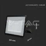 V-TAC VT-21414 100W LED Прожектор SAMSUNG Чип G2 SMD Черно Тяло 6400К