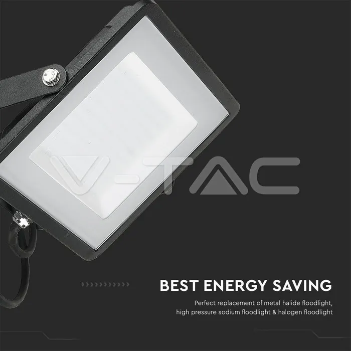 V-TAC VT-21414 100W LED Прожектор SAMSUNG Чип G2 SMD Черно Тяло 6400К