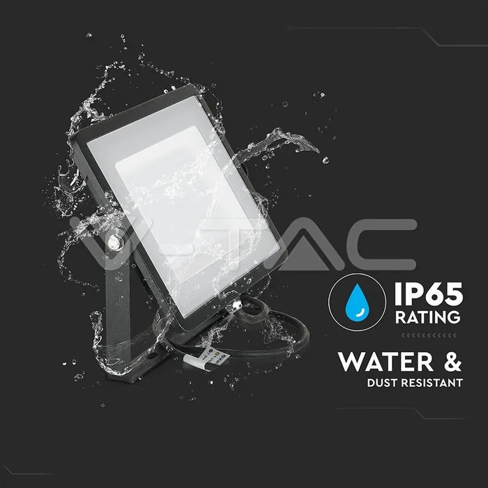 V-TAC VT-21414 100W LED Прожектор SAMSUNG Чип G2 SMD Черно Тяло 6400К