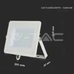 V-TAC VT-21417 100W LED Прожектор SAMSUNG Чип G2 SMD Бяло Тяло 6500К