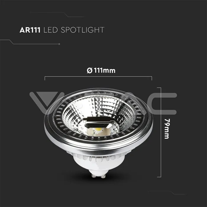 V-TAC VT-214224 LED Крушка AR111 12W GU10 2700K
