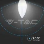 V-TAC VT-2142411 LED Крушка 4.5W E14 Кендъл 6500K