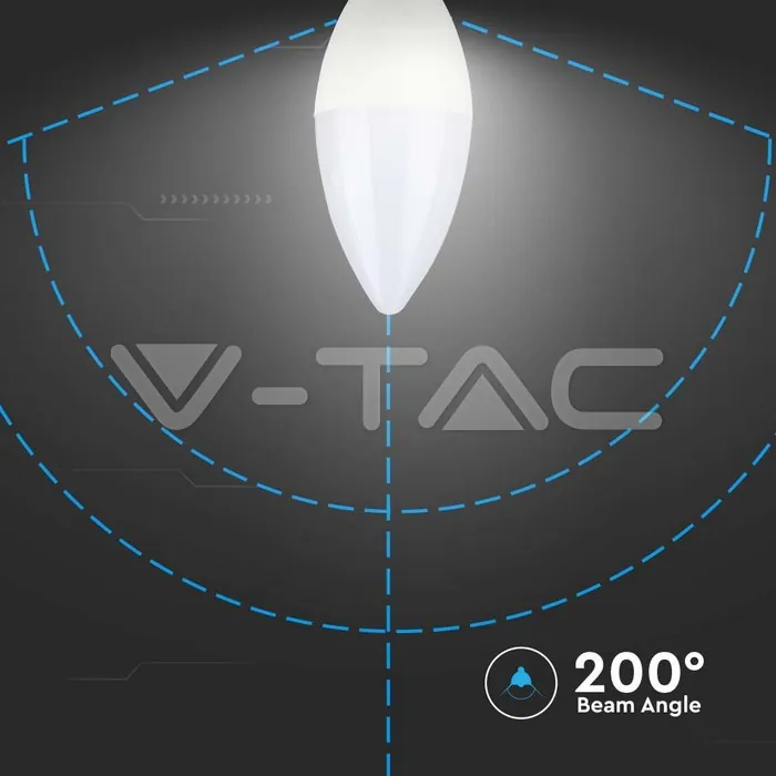V-TAC VT-2142411 LED Крушка 4.5W E14 Кендъл 6500K