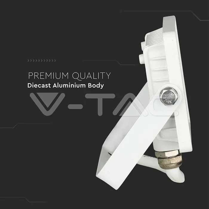 V-TAC VT-21427 10W LED Прожектор SAMSUNG Чип SMD Бяло Тяло 3000К