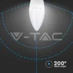 V-TAC VT-2143441 LED Крушка 6W E27 Кендъл 6500K