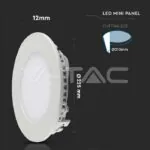 V-TAC VT-214861 18W LED Premium Панел Кръг 4000K