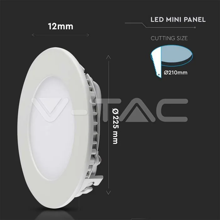 V-TAC VT-214861 18W LED Premium Панел Кръг 4000K