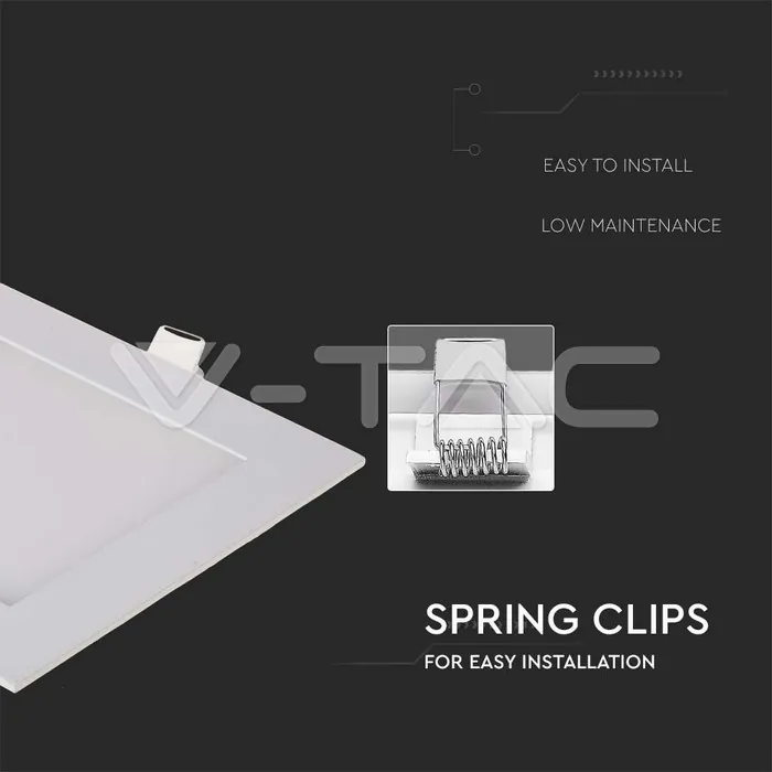 V-TAC VT-214868 12W LED Premium Панел Квадрат 6400K