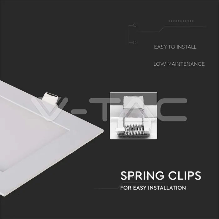V-TAC VT-214867 12W LED Premium Панел Квадрат 4000K