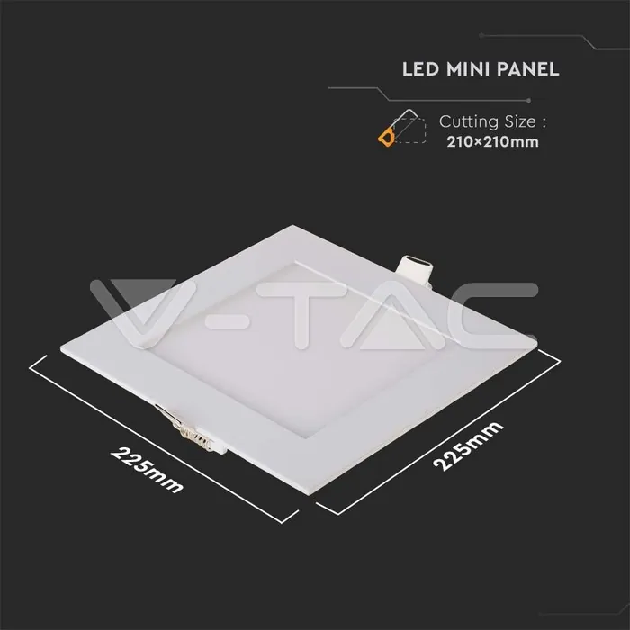 V-TAC VT-214870 18W LED Premium Панел Квадрат 4000K