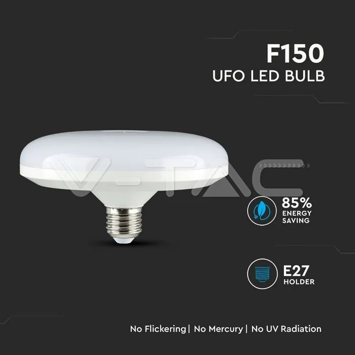 V-TAC VT-215 LED Крушка SAMSUNG Чип 15W E27 UFO F150 6400K