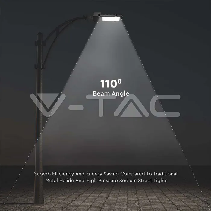 V-TAC VT-215251 LED Улична Лампа SAMSUNG ЧИП - 30W Сиво Тяло 4000K 5 Години Гаранция