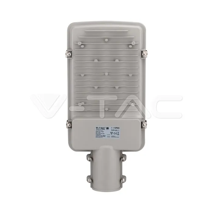 V-TAC VT-215261 LED Улична Лампа SAMSUNG ЧИП - 30W Сиво Тяло 6500K 5 Години Гаранция