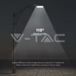 V-TAC VT-21528 LED Улична Лампа SAMSUNG Чип 50W Сиво Тяло A++ 6500K