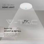V-TAC VT-2155669 15W LED Плафон SAMSUNG Чип Frameless Кръг 4000K IP44 120lm/W