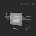 V-TAC VT-215947 20W LED Прожектор Е-Series G2 Черно Тяло 4000K