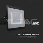 V-TAC VT-215966 100W LED Прожектор Е-Series G2 Черно Тяло 6500K