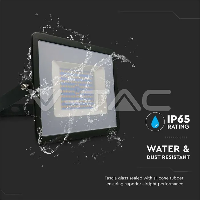 V-TAC VT-215966 100W LED Прожектор Е-Series G2 Черно Тяло 6500K