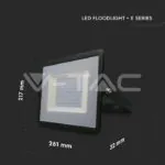 V-TAC VT-215966 100W LED Прожектор Е-Series G2 Черно Тяло 6500K