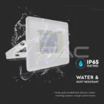 V-TAC VT-215968 100W LED Прожектор Е-Series G2 Бяло Тяло 4000K