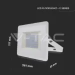 V-TAC VT-215968 100W LED Прожектор Е-Series G2 Бяло Тяло 4000K