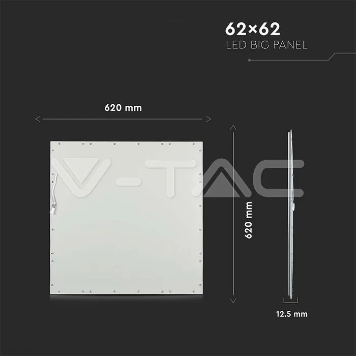 V-TAC VT-2162176 LED Панел 40W 620 x 620 mm 4000K UGR Вкл. Драйвер 6бр./СЕТ