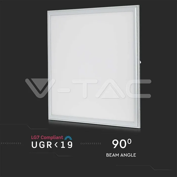 V-TAC VT-2162176 LED Панел 40W 620 x 620 mm 4000K UGR Вкл. Драйвер 6бр./СЕТ