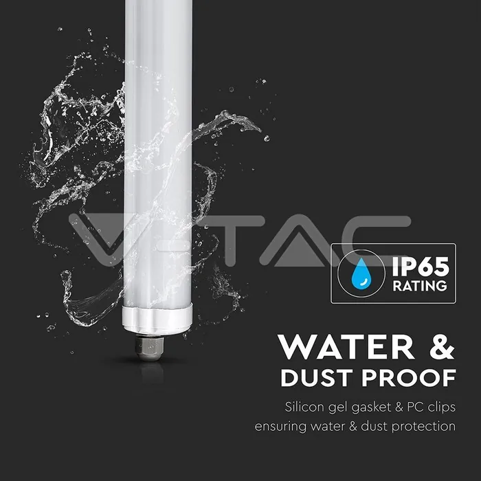 V-TAC VT-216283 LED Влагозащитено тяло AL/PC G-Серия 600mm 18W 4500K