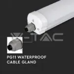 V-TAC VT-216283 LED Влагозащитено тяло AL/PC G-Серия 600mm 18W 4500K