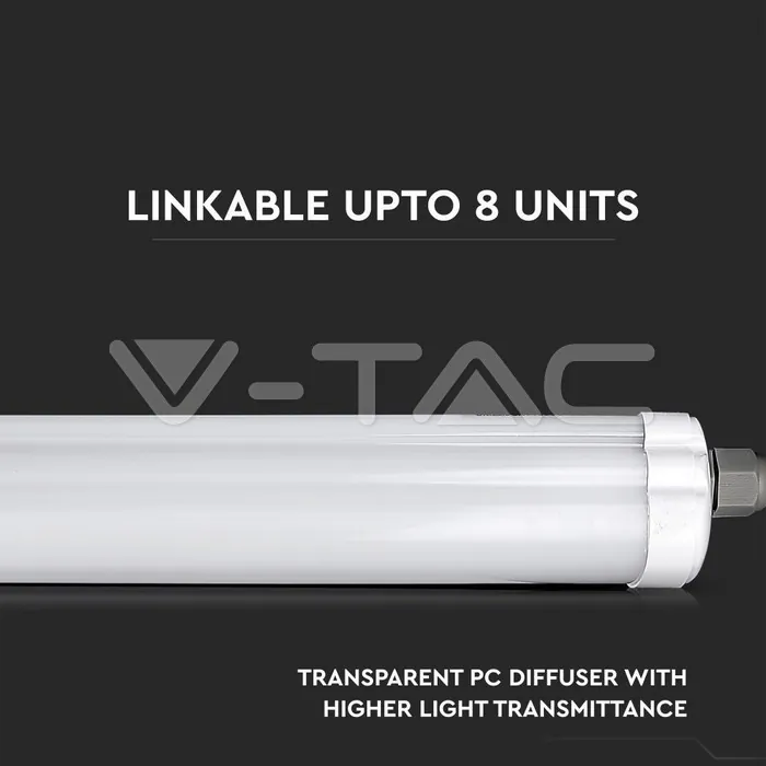 V-TAC VT-216285 LED Влагозащитено тяло AL/PC G-Серия 1200mm 36W 4500K 120lm/W