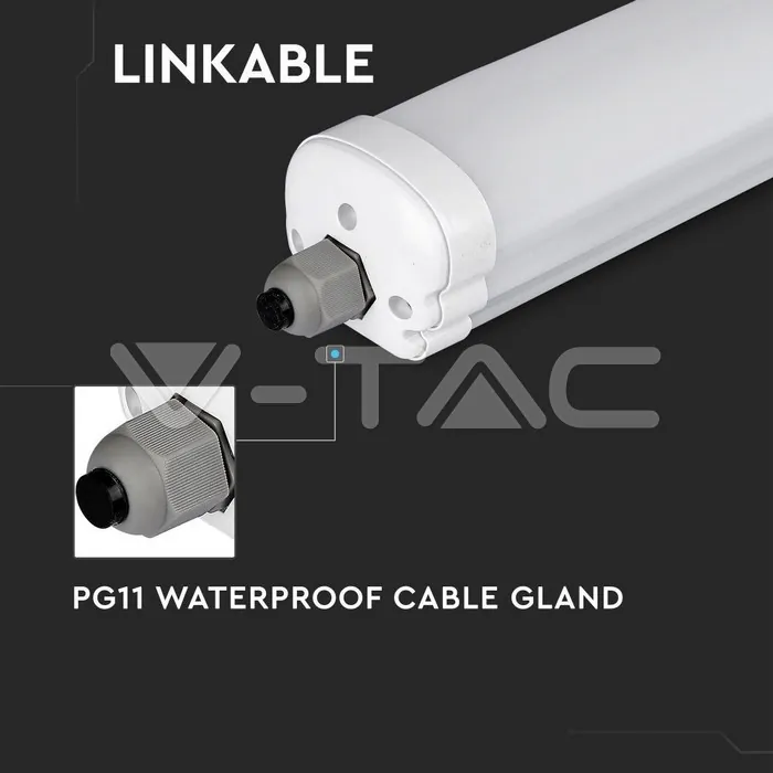 V-TAC VT-216486 LED Влагозащитено тяло X-Серия 1200mm 24W 6500K 160lm/W