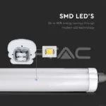 V-TAC VT-216486 LED Влагозащитено тяло X-Серия 1200mm 24W 6500K 160lm/W
