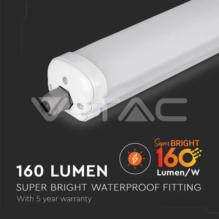 V-TAC VT-216486 LED Влагозащитено тяло X-Серия 1200mm 24W 6500K 160lm/W