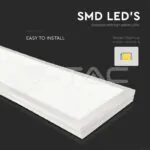 V-TAC VT-216625 40W LED Панел Външен Монтаж 1200x300 4000k 6бр./СЕТ