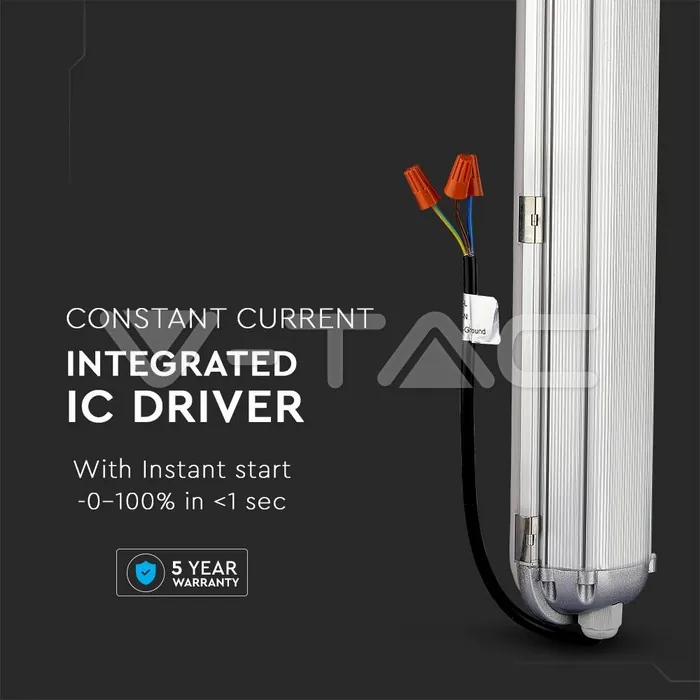 V-TAC VT-21677 LED Влагозащитено Тяло SAMSUNG Чип 150см 60W 6000K 120 lm/W