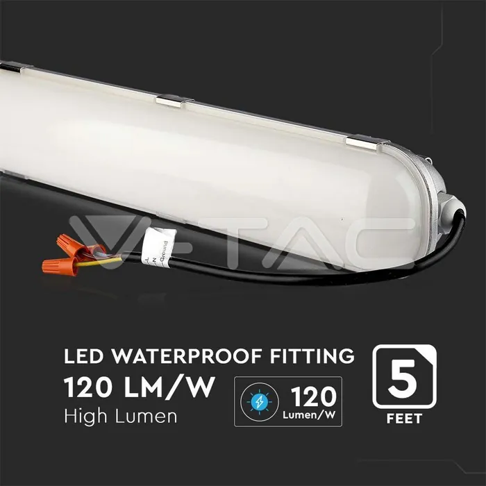 V-TAC VT-21677 LED Влагозащитено Тяло SAMSUNG Чип 150см 60W 6000K 120 lm/W