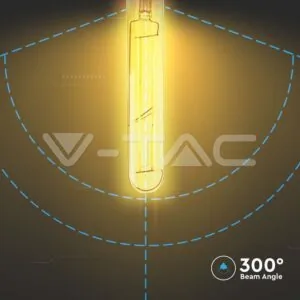 V-TAC VT-217143 LED Крушка 6W T30 E27 Filament Amber Покритие 2200K
