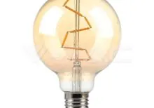 V-TAC VT-217146 LED Крушка 4W Filament E27 G95 AMBER 2200K