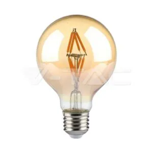 V-TAC VT-217148 LED Крушка 4W Filament E27 G80 Амбър 2200K